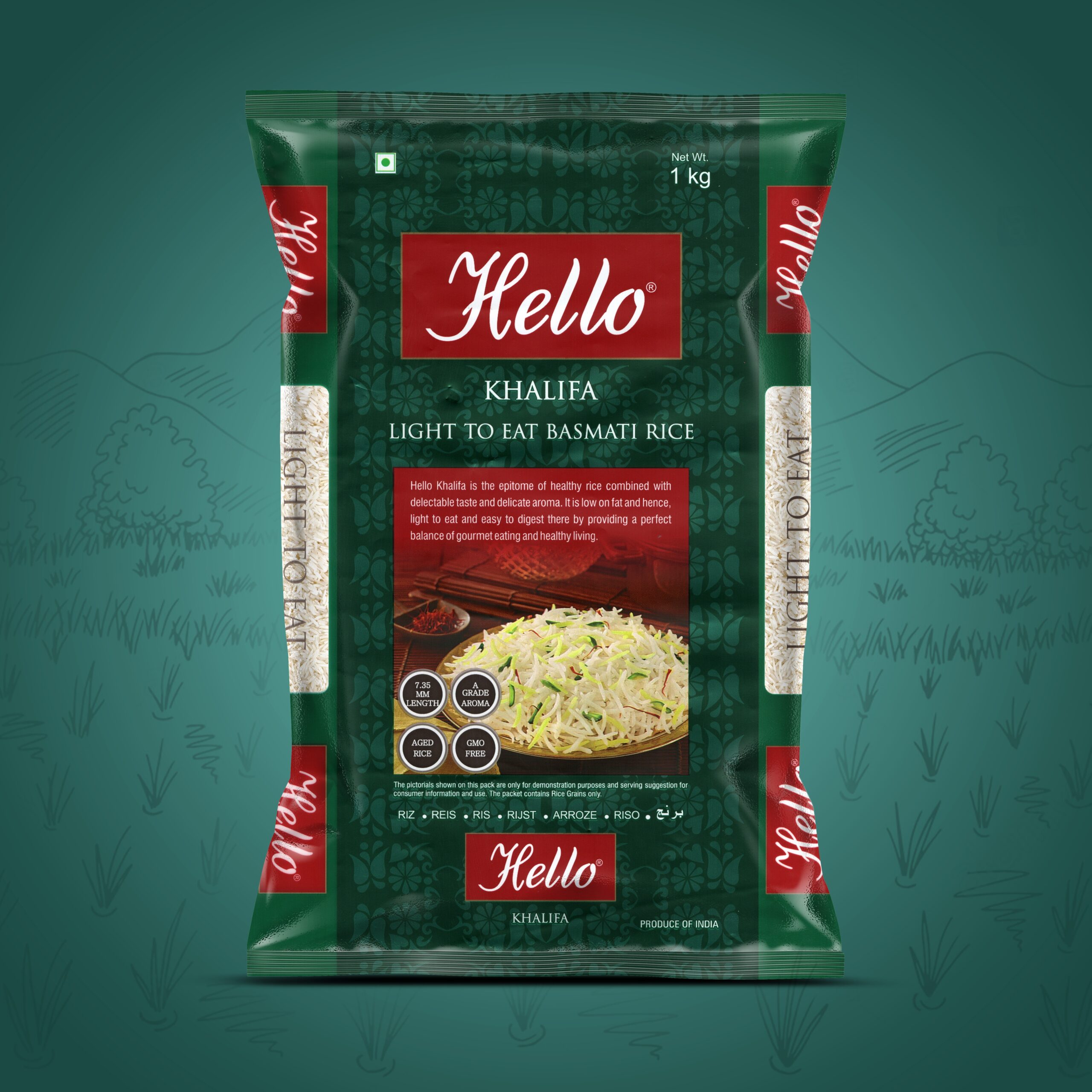 Hello Khalifa Light to Eat Basmati Rice