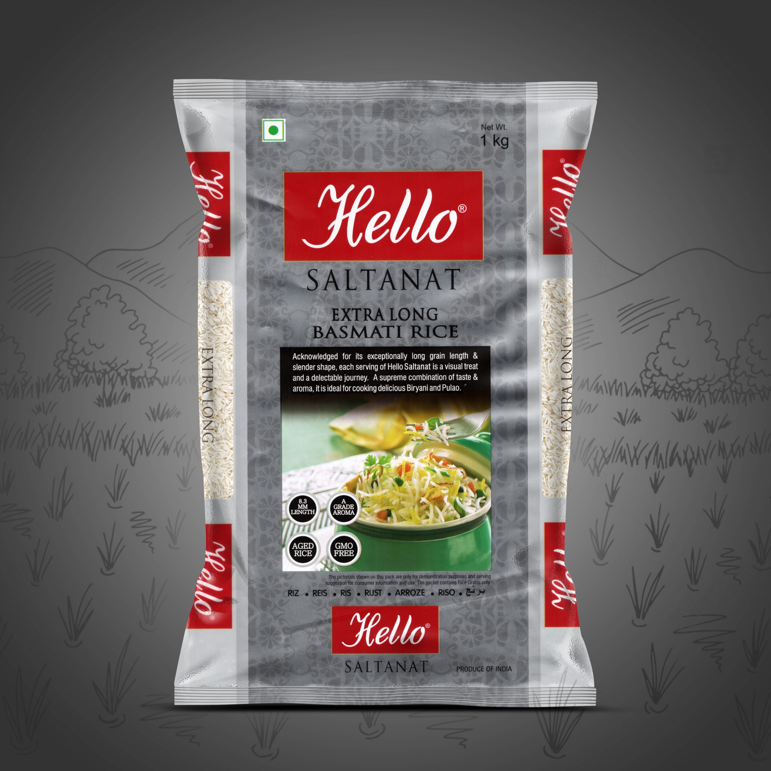 Hello Saltanat Extra Long Basmati Rice