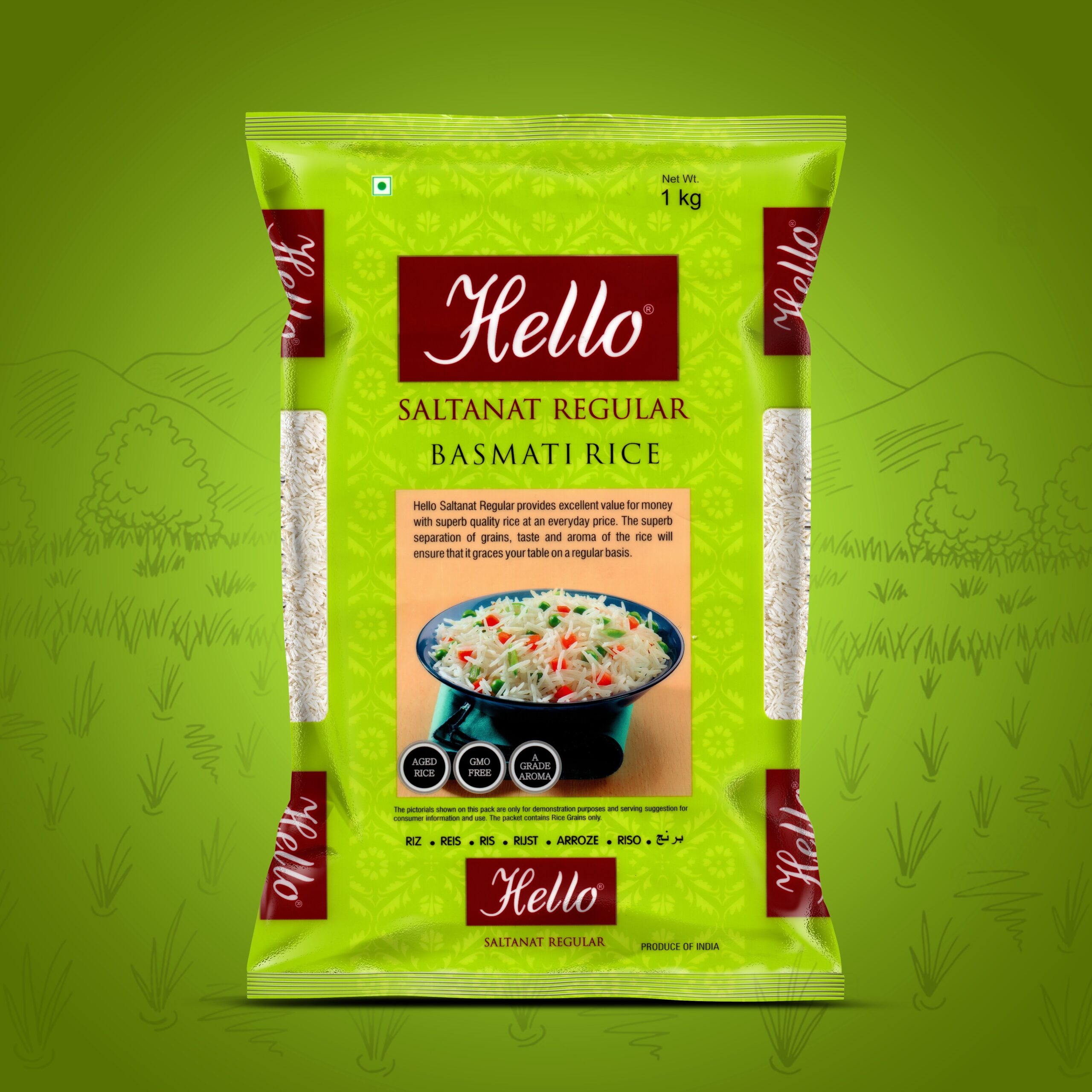 Hello Saltanat Regular Basmati Rice